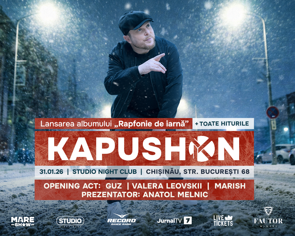 Kapushon. Lansare album "Rapfonie de iarnă" - Chișinău - 31 Ianuarie 2026