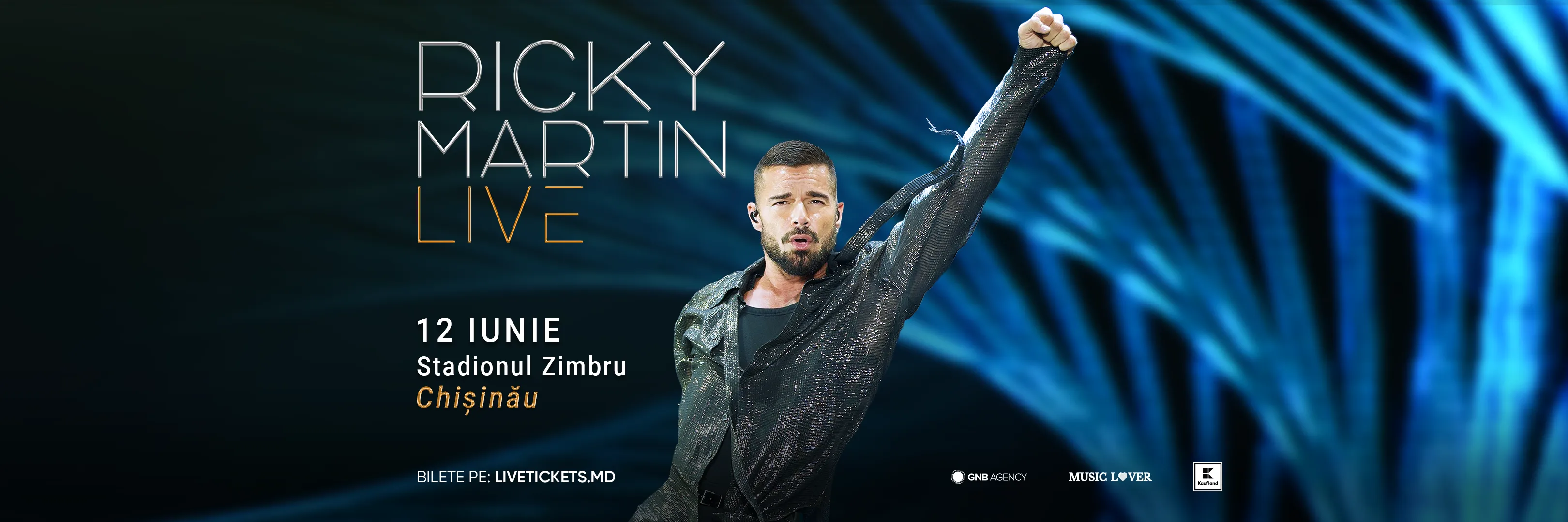 ÎN PREMIERĂ RICKY MARTIN, PE 12 IUNIE, LIVE LA CHIŞINĂU 